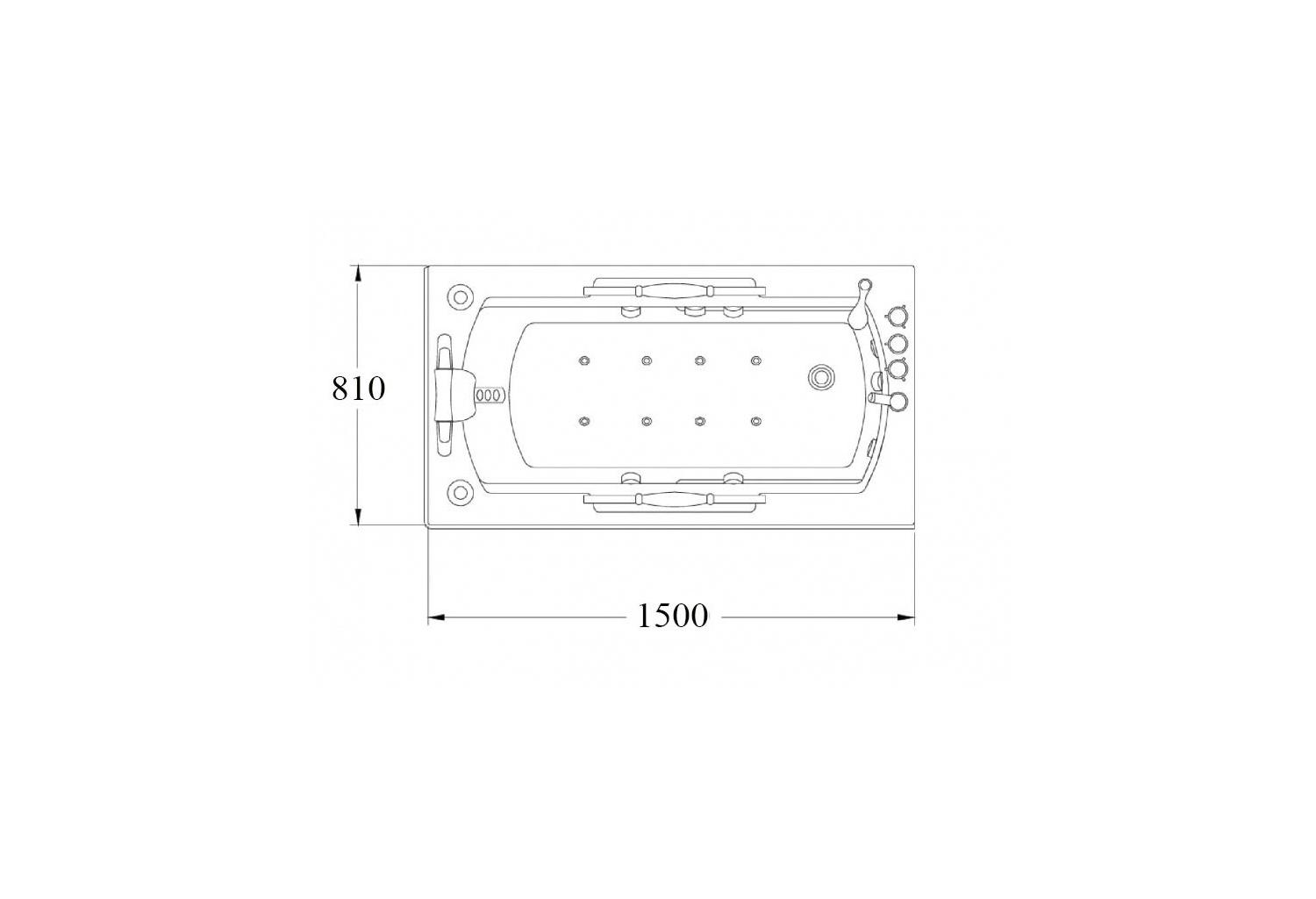 Banheira hidromassagem jacuzzi AT-016-1