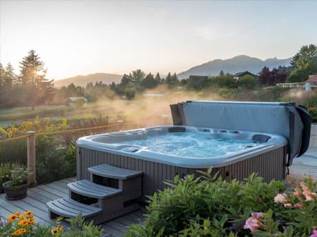 Jacuzzi de exterior para alquiler vacacional